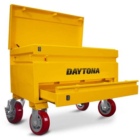 metal job box with wheels|metal jobsite storage boxes.